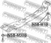 NISSA 112485M300 Mounting, axle beam